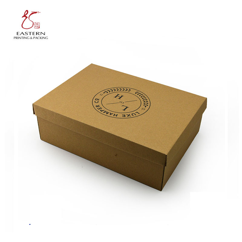 Costom Brown/CMYK Corrugated Box Packaging For Foldable Boxes With Lid