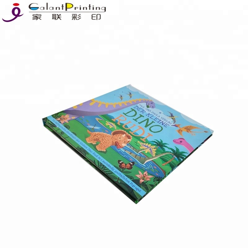 Custom Dinosaur Animal Children'S Pop Up Story Books For 1 Year Olds