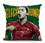 2014 Brazil FIFA cushion,football superstar portrait cushion，athlete photo print