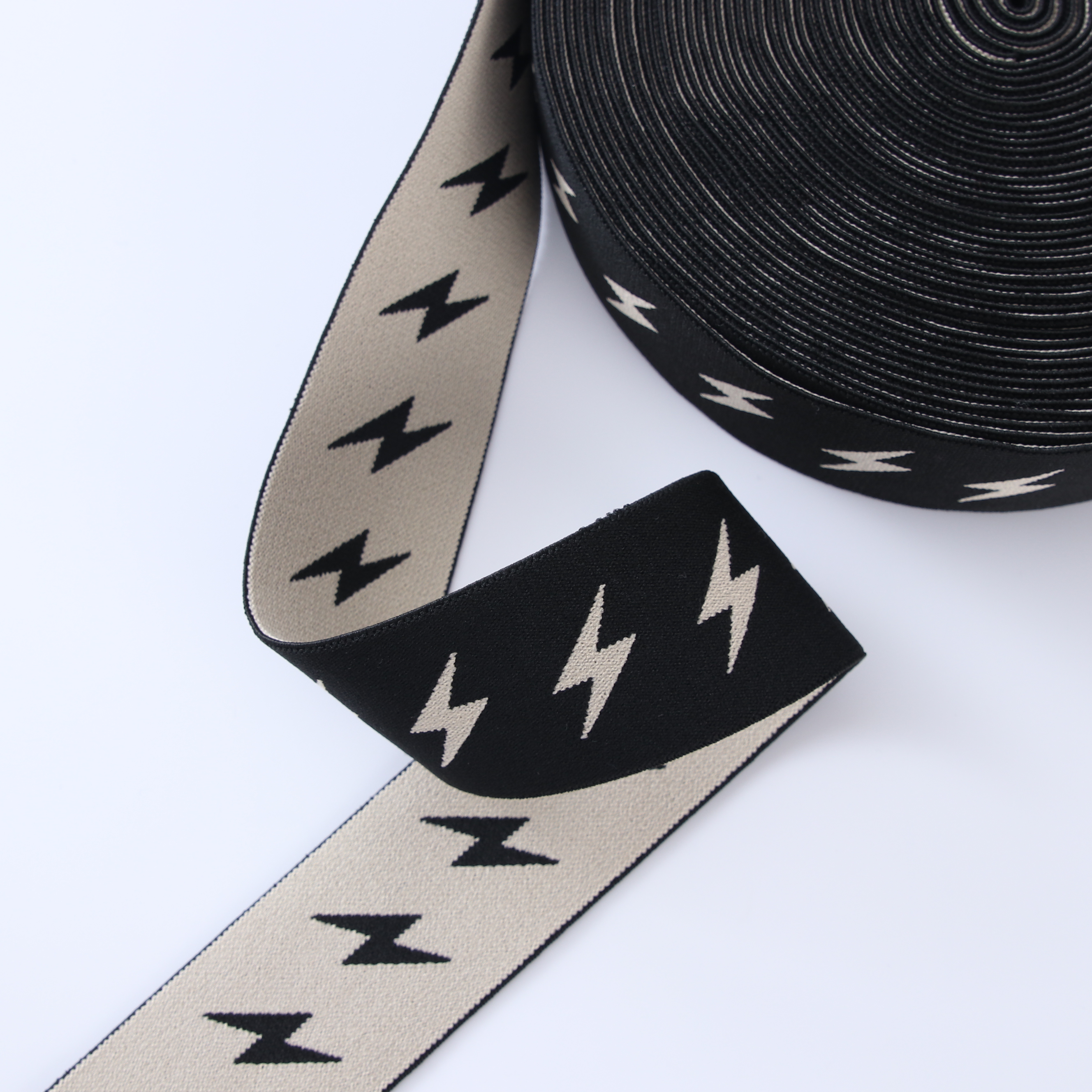 Custom logo elastic Waist Band Jacquard ribbon nylon rubber polyester webbing tape band webbing