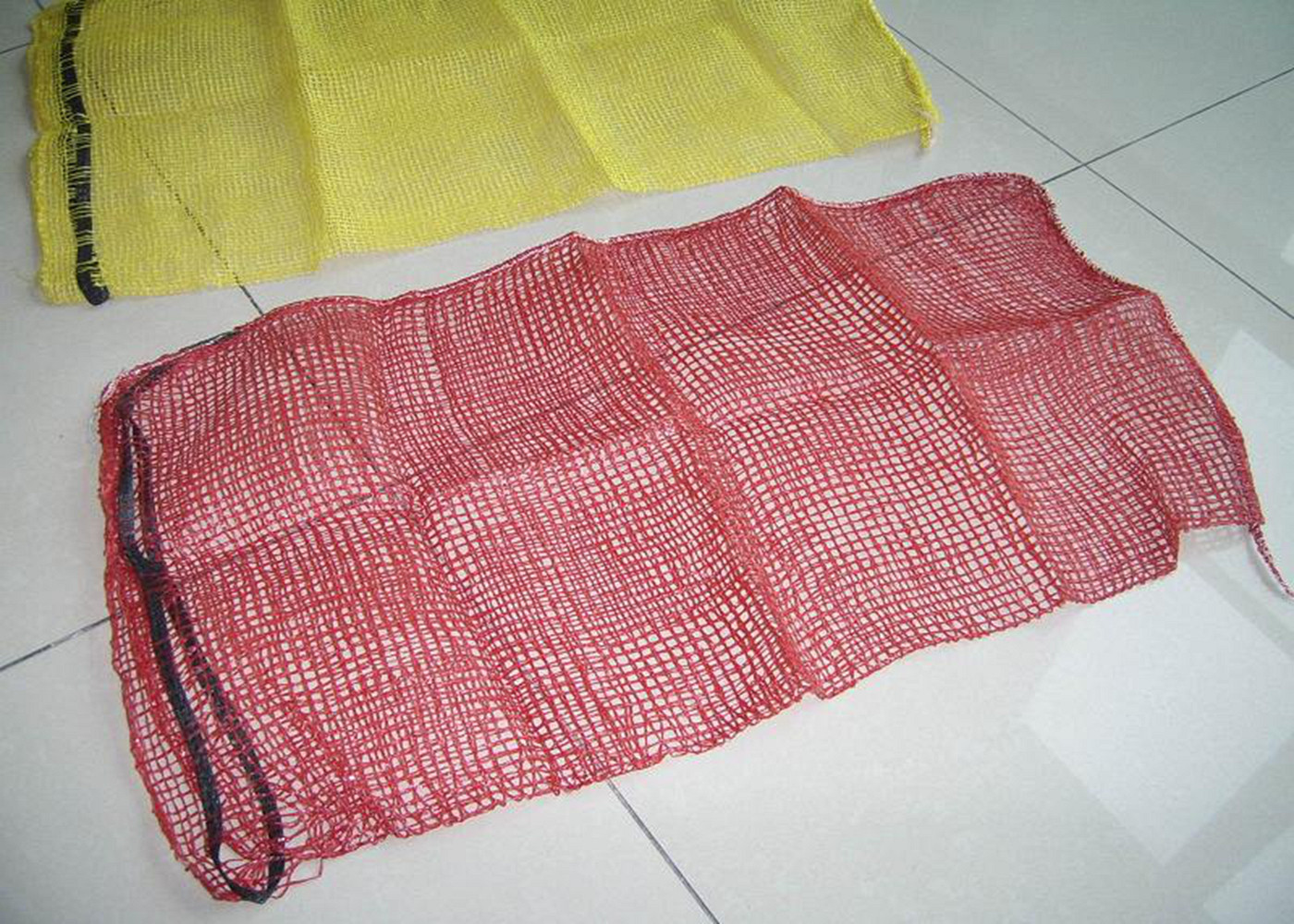 Drawstring Reusable Mesh Produce Sacks For Packing Vegetables And Fruits 20kg - 50kg