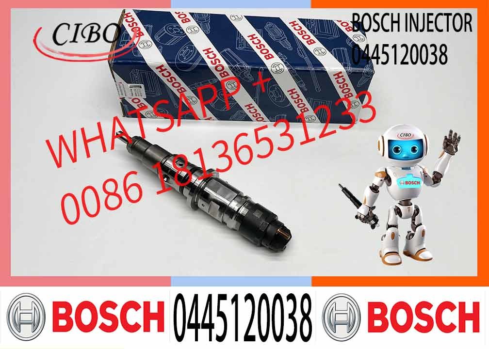 High Quality Diesel Engine Parts 0 445 120 037 0445120037 Truck Injector 6L ISLE QSL9 Common Rail Fuel injector for Cumm