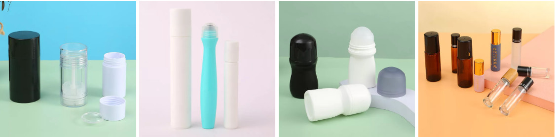 50ml Refillable Essential Oil Perfume Roll On Plastic Deodorant Bottle Eco Empty