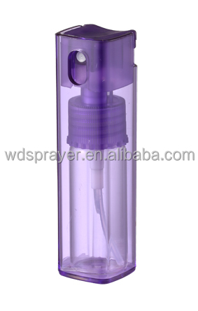 Customized Colour 10ml Perfume Bottle Square Shape Plastic Perfume Bottle