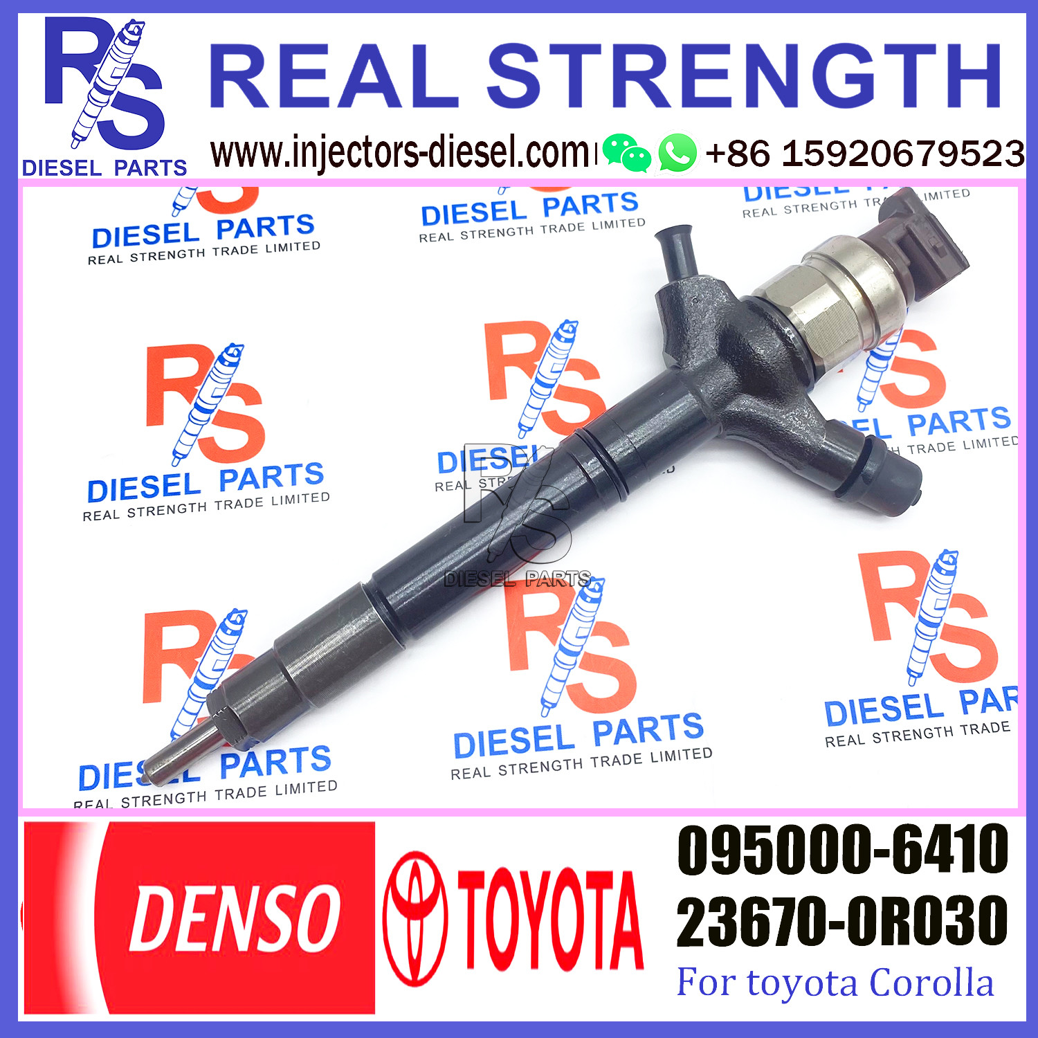 Common Rail Fuel Injector 095000-6410 Diesel Fuel Injection Nozzle 23670-0R030 For TOYOTA