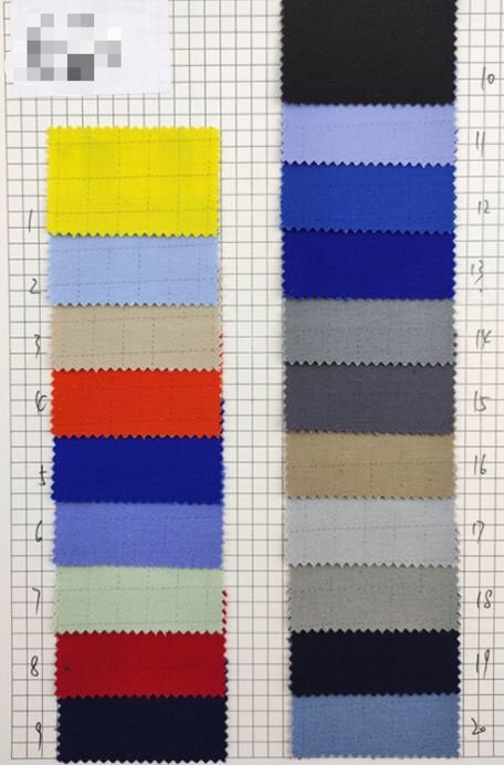 250GSM Anti Static 128*60 Density Dyed Twill Fabric