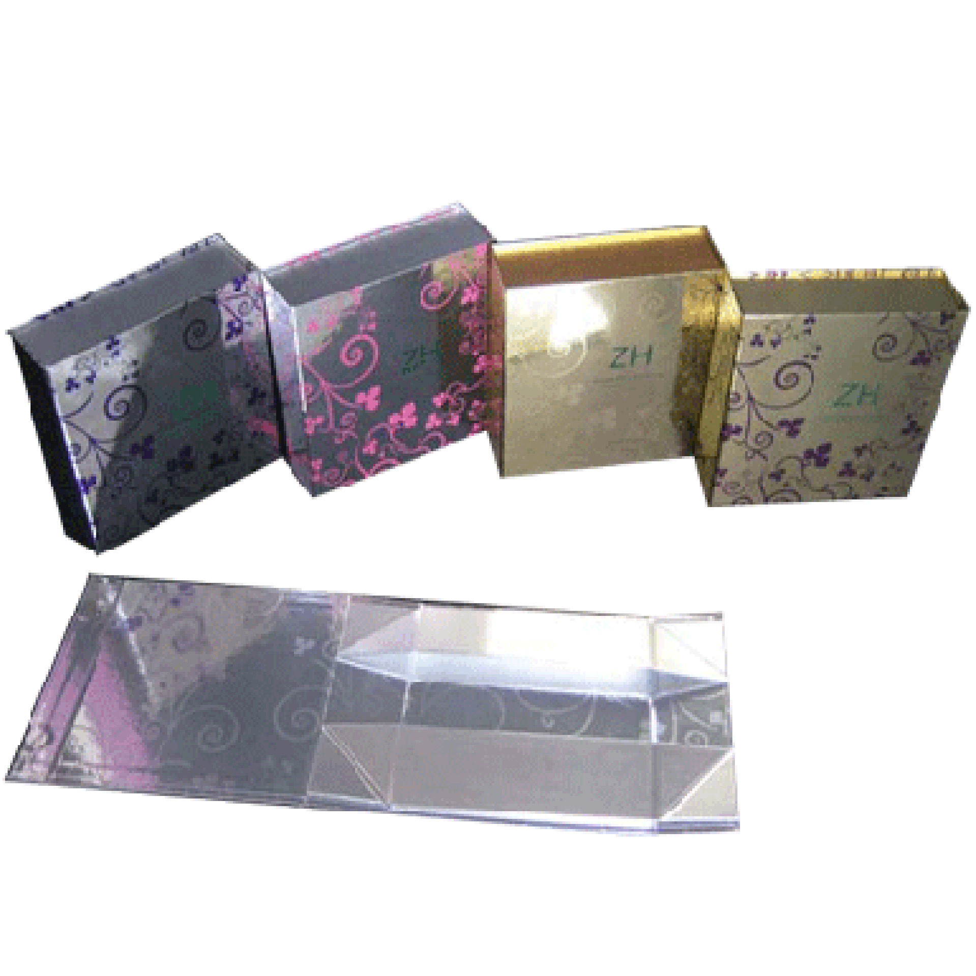 Handmade Foldable Paper Box Collapsible Foldable Cardboard Boxes With Window