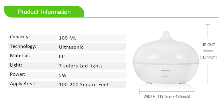 ChaoJin Home Air Portable Ultrasonic USB Mini 100ML Electronic Aroma Diffuser