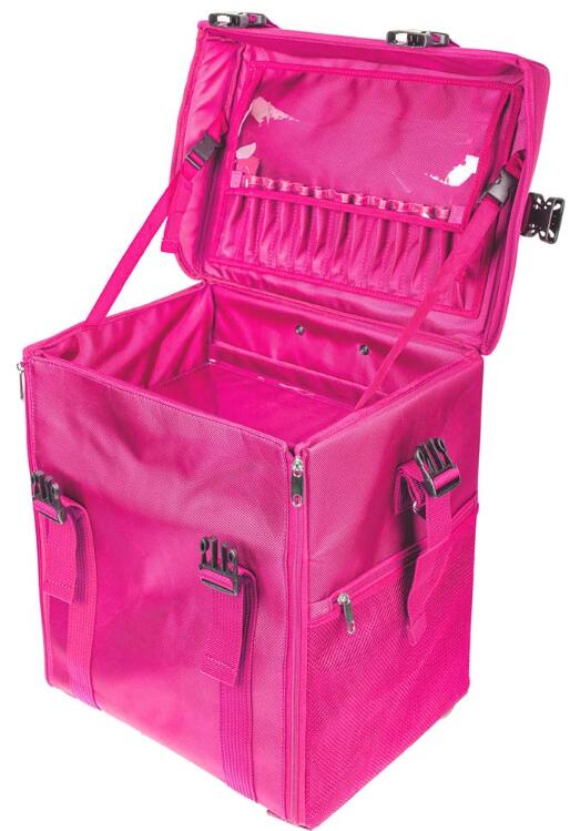 Durable Stackable Makeup Vanity Case , Professional Makeup Cases On Wheels