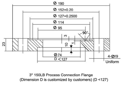 Professional Capacitance Type Level Transmitter Wide Measuring Range Pressure Level Transmitter