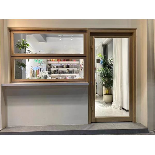 Farm Rooftop Garden Folding Window Portal Allowing Safe Access to Urban Agriculture Planting Systems