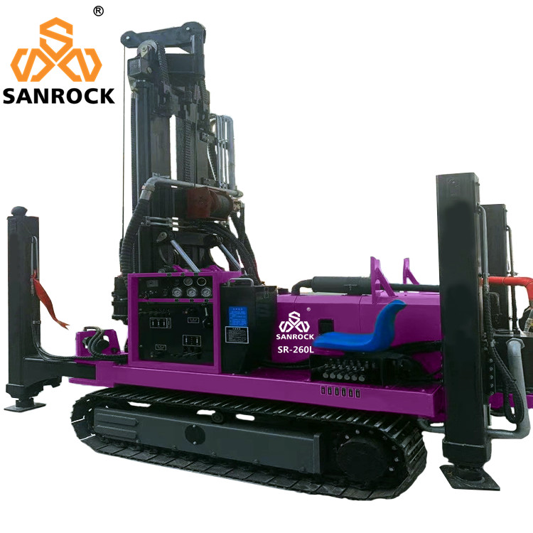 78kw Diesel Water Well Drill Rig Hydraulic Rotary Borehole Portable Water Drilling Rig