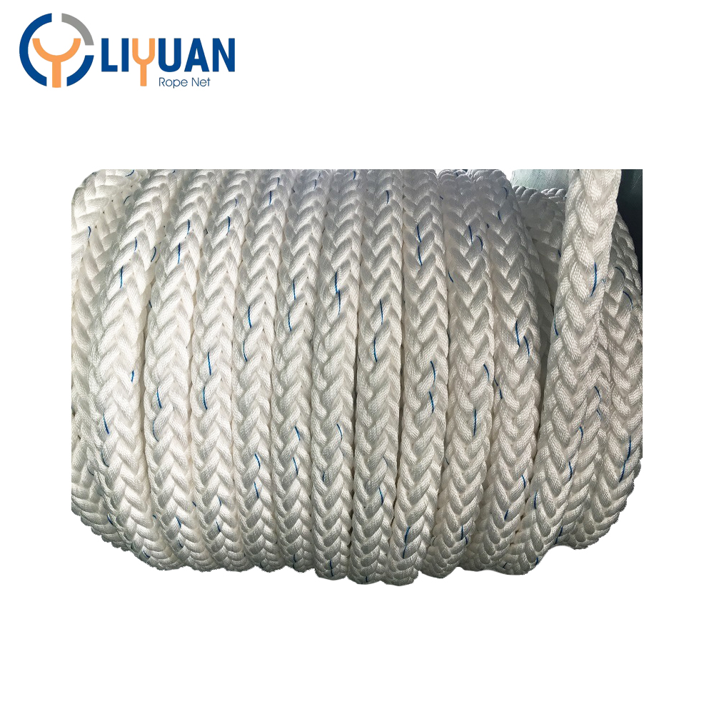 Twist Rope 8 Strand Coloured PP Nylon Rope Custom Style OEM