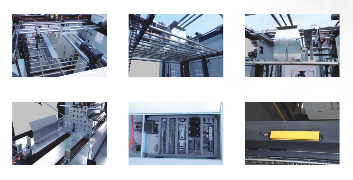 300gsm-10mm Automatic Flute Laminating Machine Corrugated Paperboard Paper Laminator With 2200mm Stacker