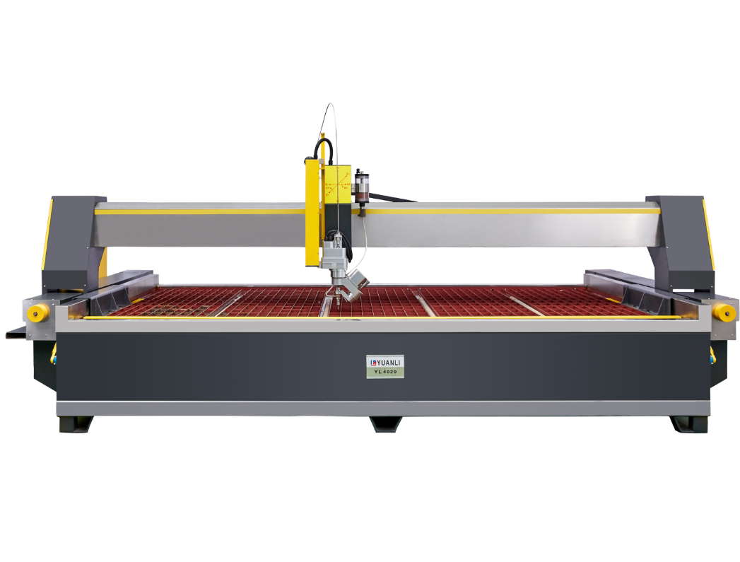 Gantry Waterjet 5 Axis Stone CNC Machine 37kw Waterjet Cutter Machine