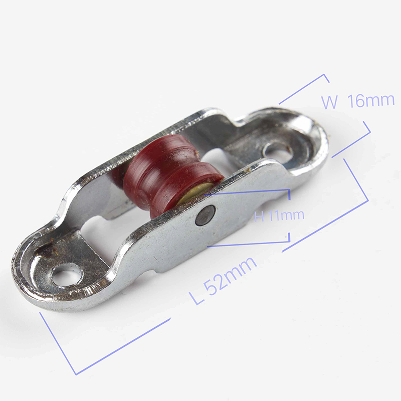 Stainless Steel/Iron 16mm Width Single Wheel Sliding Window Pulley Wheel for OEM Logo