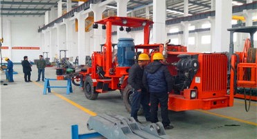 Rail Mounted Drilling Jumbo DFJ-1R14, Single Boom Mining Drill Jumbo