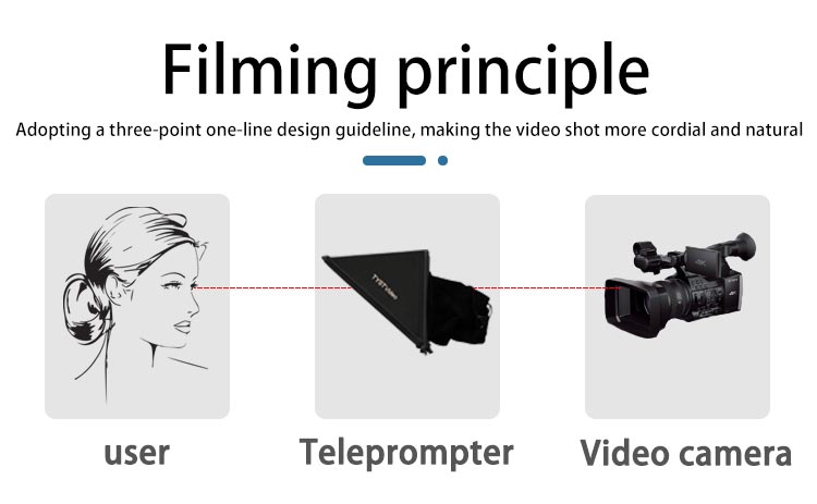 22 inch LCD Speech Teleprompter for Professional Speech Broadcasting Studio