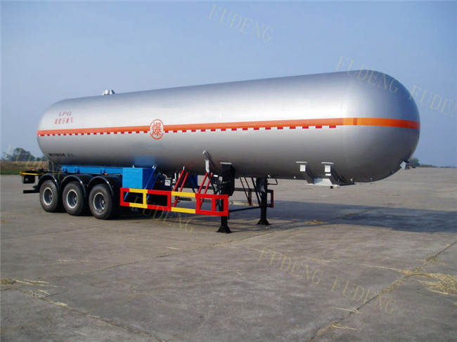 58800 Liters LPG Tank Trailer 40 Foot LPG Storage Tank Steel / Aluminum Material