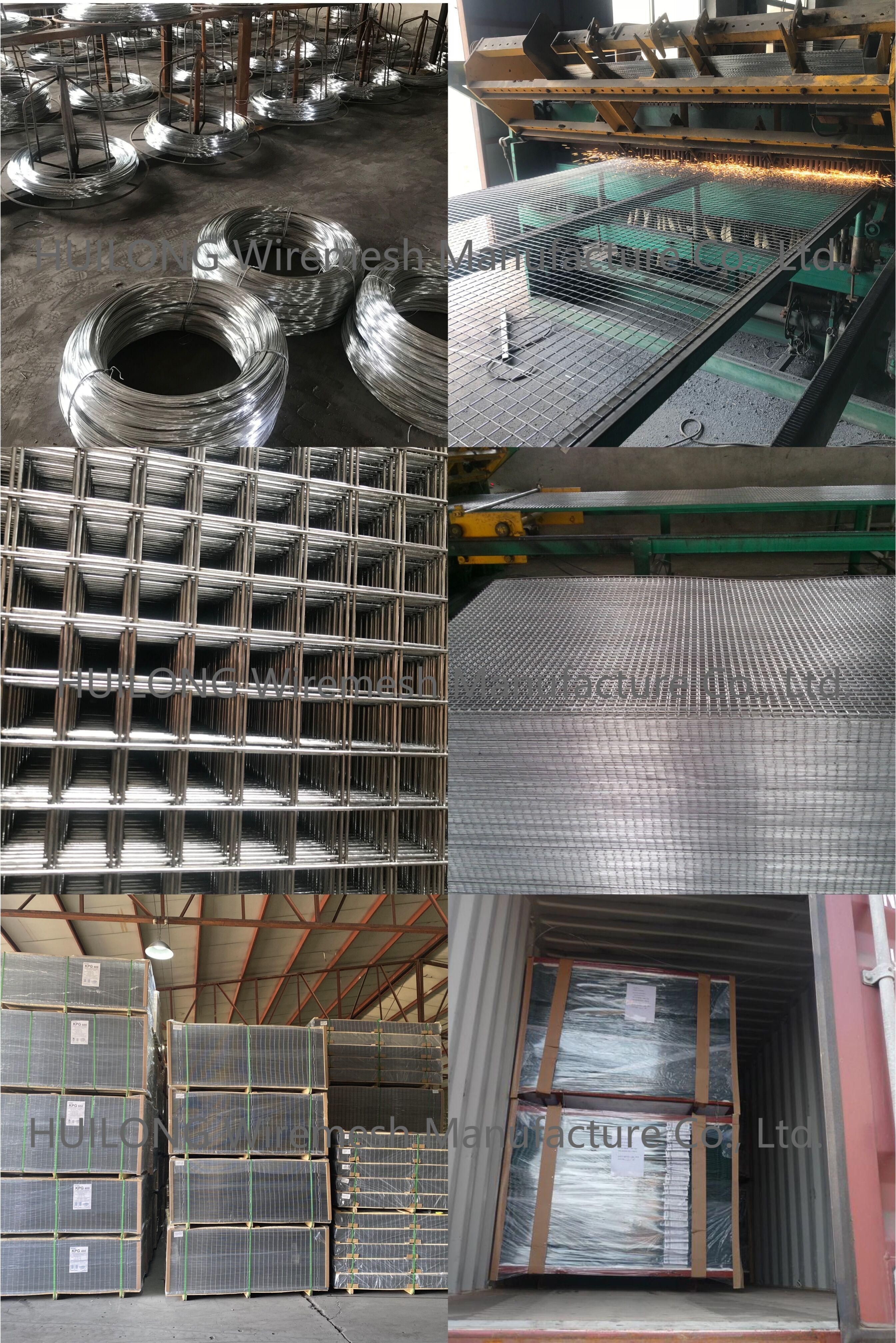 HUILONG 2x2'' Welded Wire Mesh Fence Panels Iron Wire Material For Reinforcing