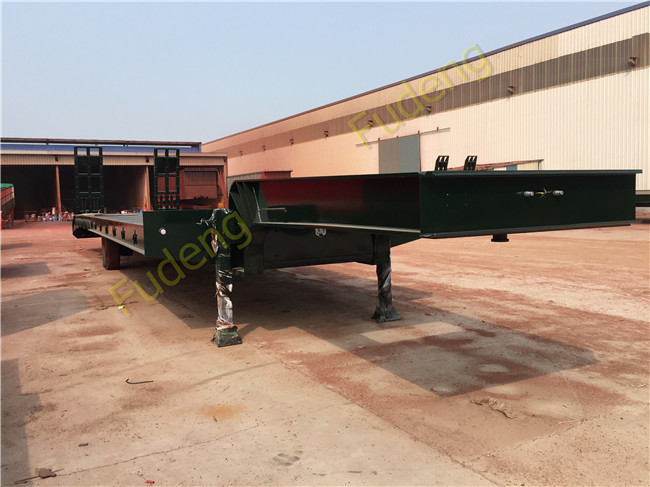 Low Bed Trailer , 3 axles 80T lowbed trailer , 4 axles 80T lowbed trailer