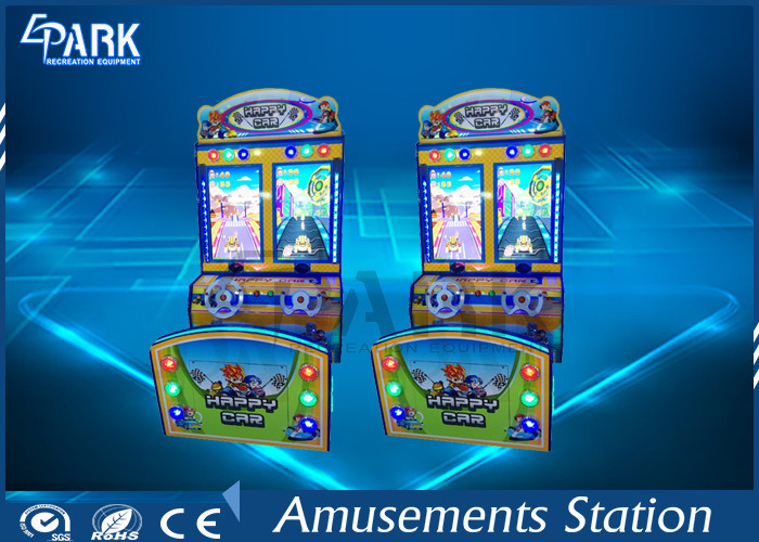 3D Scene Racing Game Machine With Double Cartoon Car L1550 * W1200 * H2100 MM