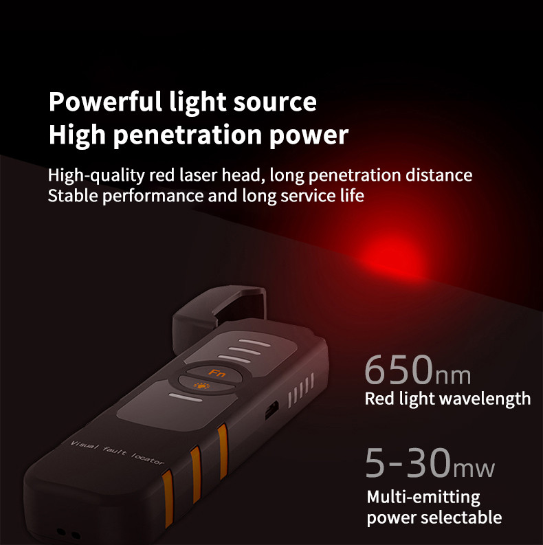LAN 30mw Visual Fault Locator Fiber Optic Universal Connector
