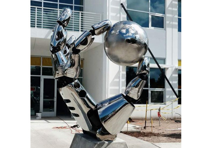 Large Size Contemporary Art Abstract Stainless Steel Sculpture Polished Finish