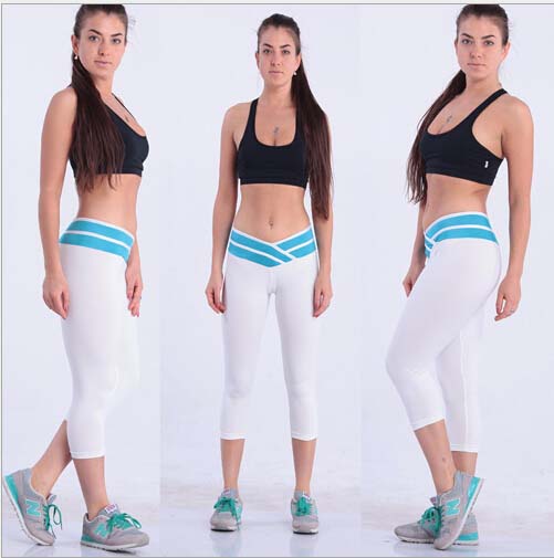 Women's Yoga Pants Slimming Sports Pant White Yoga Pant Gym Pants Girdle Pants