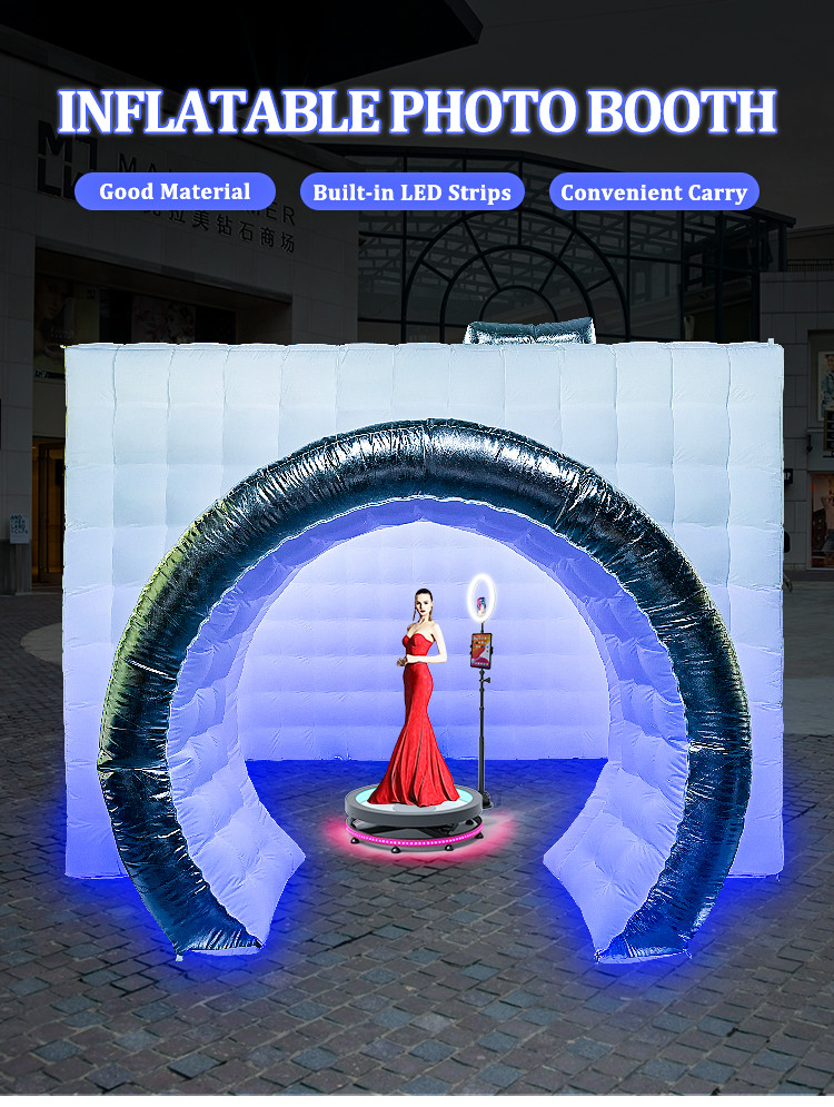 FCC 360 Photo Booth Enclosure Camera Shape Inflatable Photo Booth Enclosure