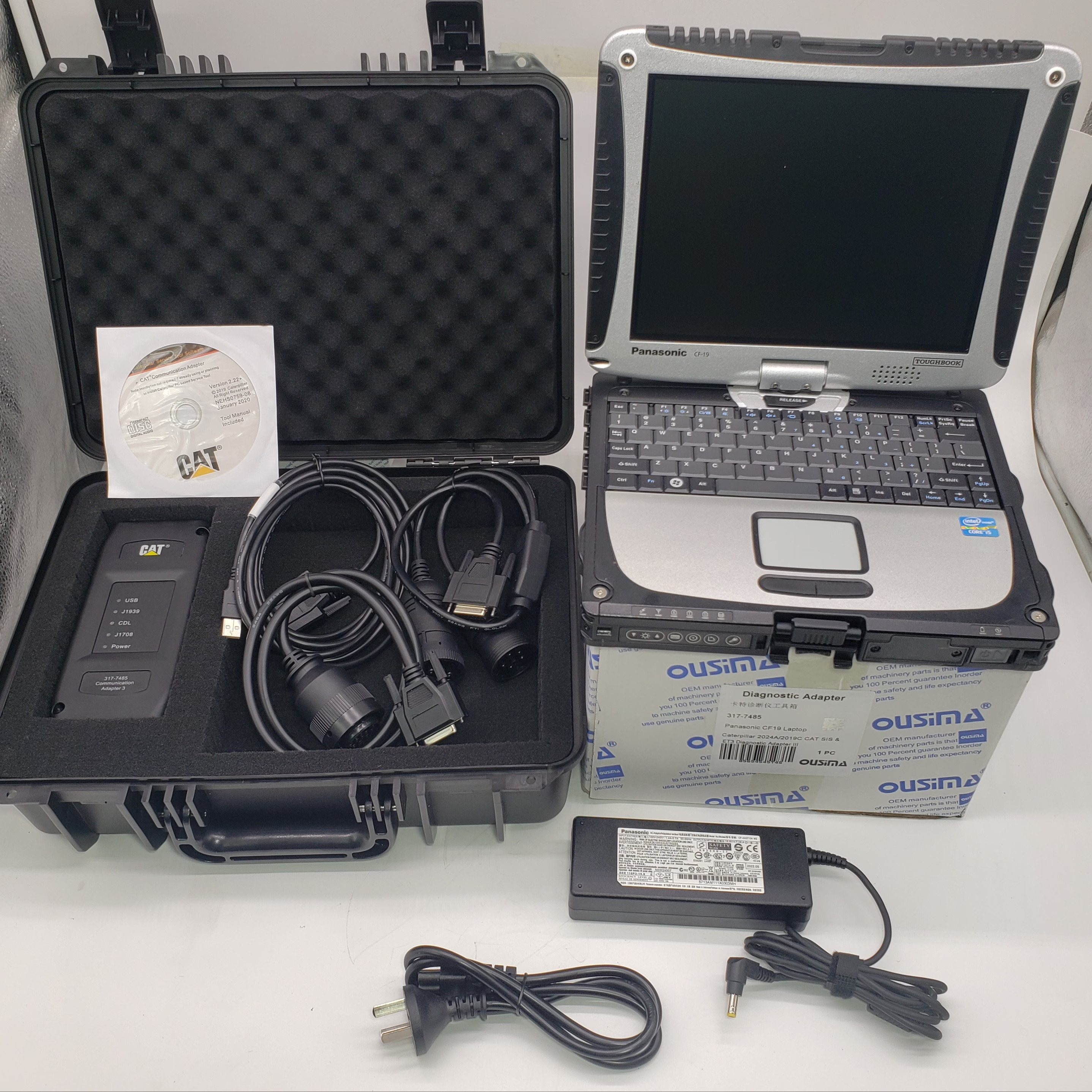 Diagnostic Adapter 317-7485 For CAT SIS & ET3 Plus With Panasonic Laptop