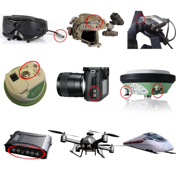 Chrome Plated Brass Circular Push Pull Connectors UL Approved B Series