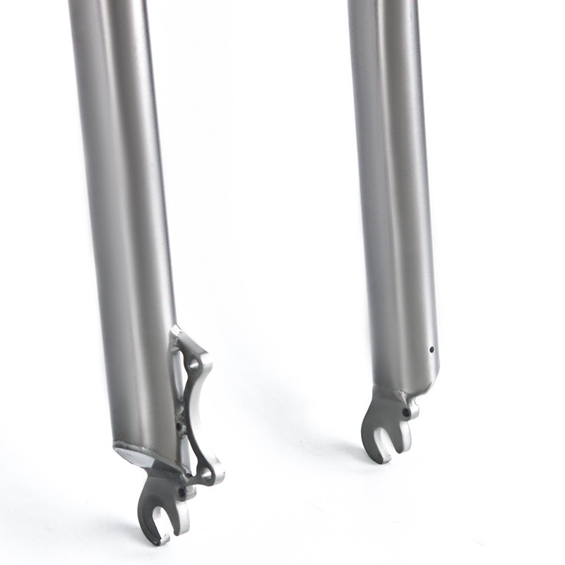Ti3AL2.5V Ti6AL4V Titanium Road Bike Fork Wear Resistant 135mm / 150mm