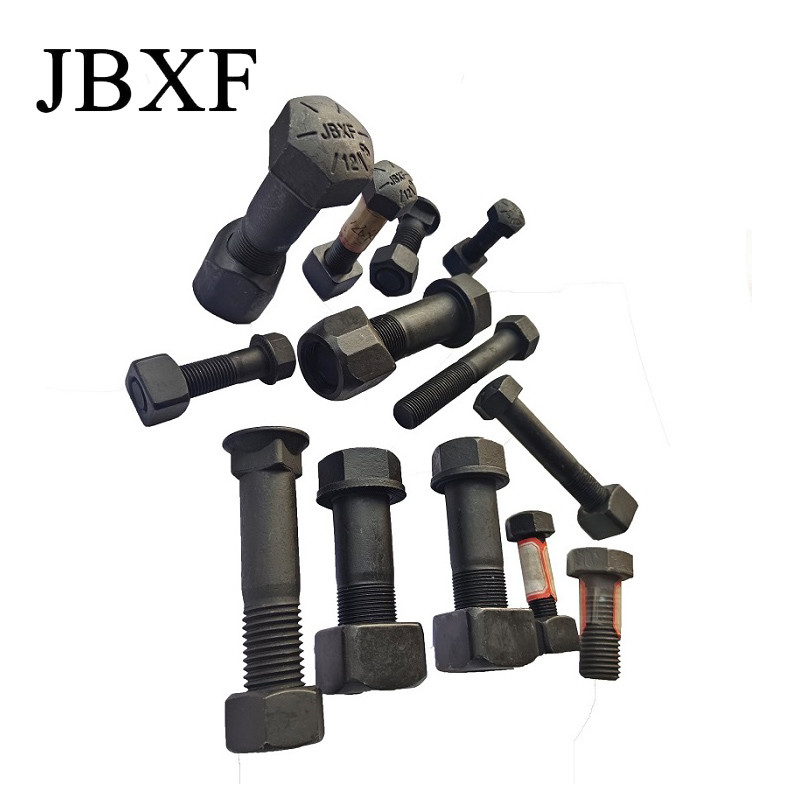 Excavator Bulldozer Loader Segment Truck Wheel Bolt M12-M30 Black Oxide
