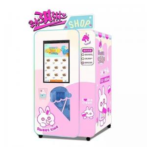 China 24 Hours Automatic Ice Cream Cold Yogurt Vending Machine With Coin And Bill Acceptor on sale
