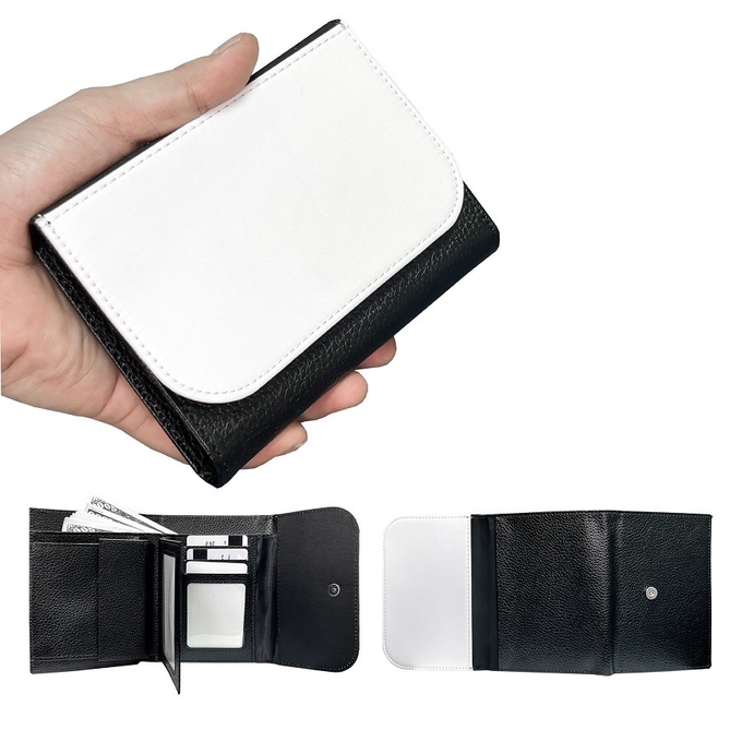 Big Capacity Multiple Card Slots Sublimation Tri-Fold Wallet For Man And Woman