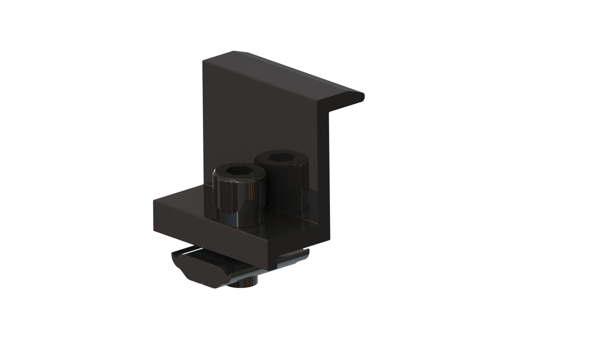 Black Photovoltaic Tile Roof Solar Mounting System Aluminum Panel Hook