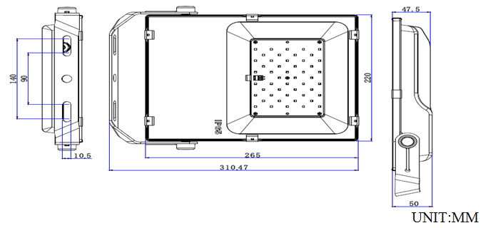 High Power Waterproof Outdoor LED Flood Lights With Aluminum Material , AC100-240V