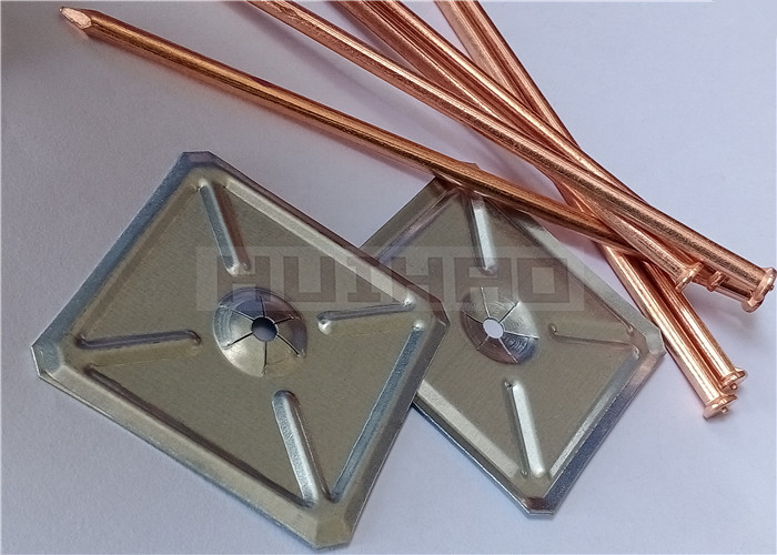 60x60mm Square Self Locking Washer Use To Fasten Stud Welding Insulation Pins