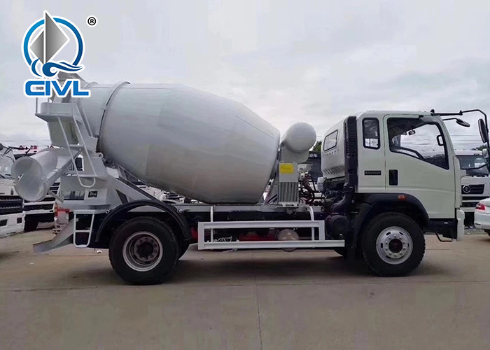 Howo 4x2 11-13 Degree Tilt 6 Wheel 6cbm PMP Pump Cement Concrete Truck Mixer