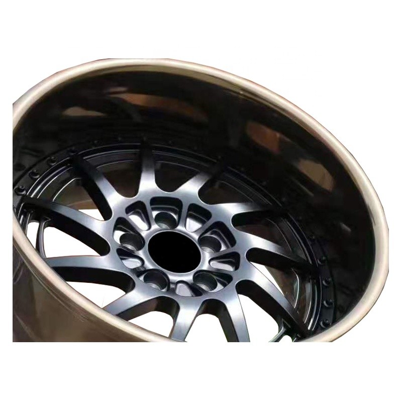 Two pieces custom deep rims for car 18 19 20 21 22 inch alloy wheels forged car wheels