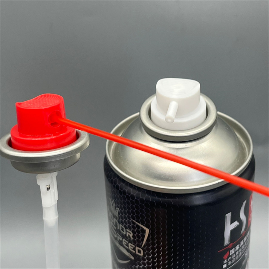 Compact WD-40 Lubricant Valve for Automotive Maintenance with Quick-Connect Fittings and Drip-Free Nozzle