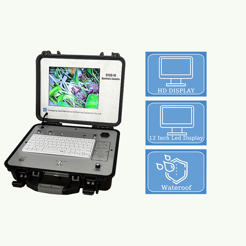 12-Inch Digital Borehole Camera 360 Degree Underwater Video with Auto Cable and Rotary Camera