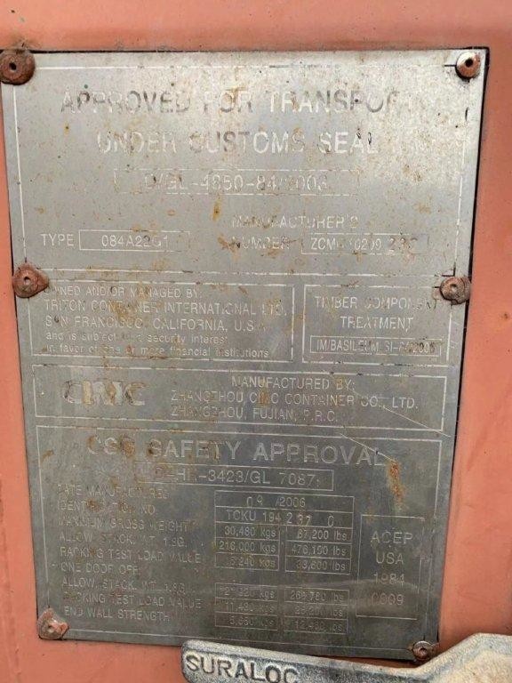 20GP Weathering Steel Used Marine Containers For Storage