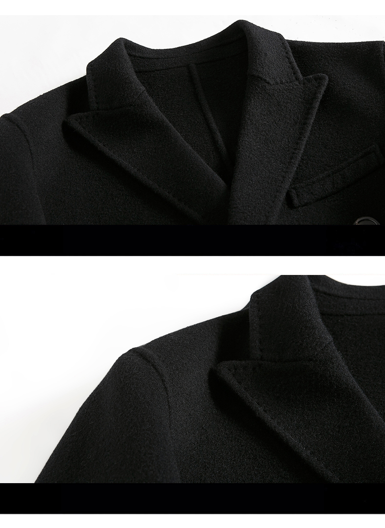 LCBZ Custom Winter Over Jacket Men's Plus Size Parkas and Long Coats for Cold Weather