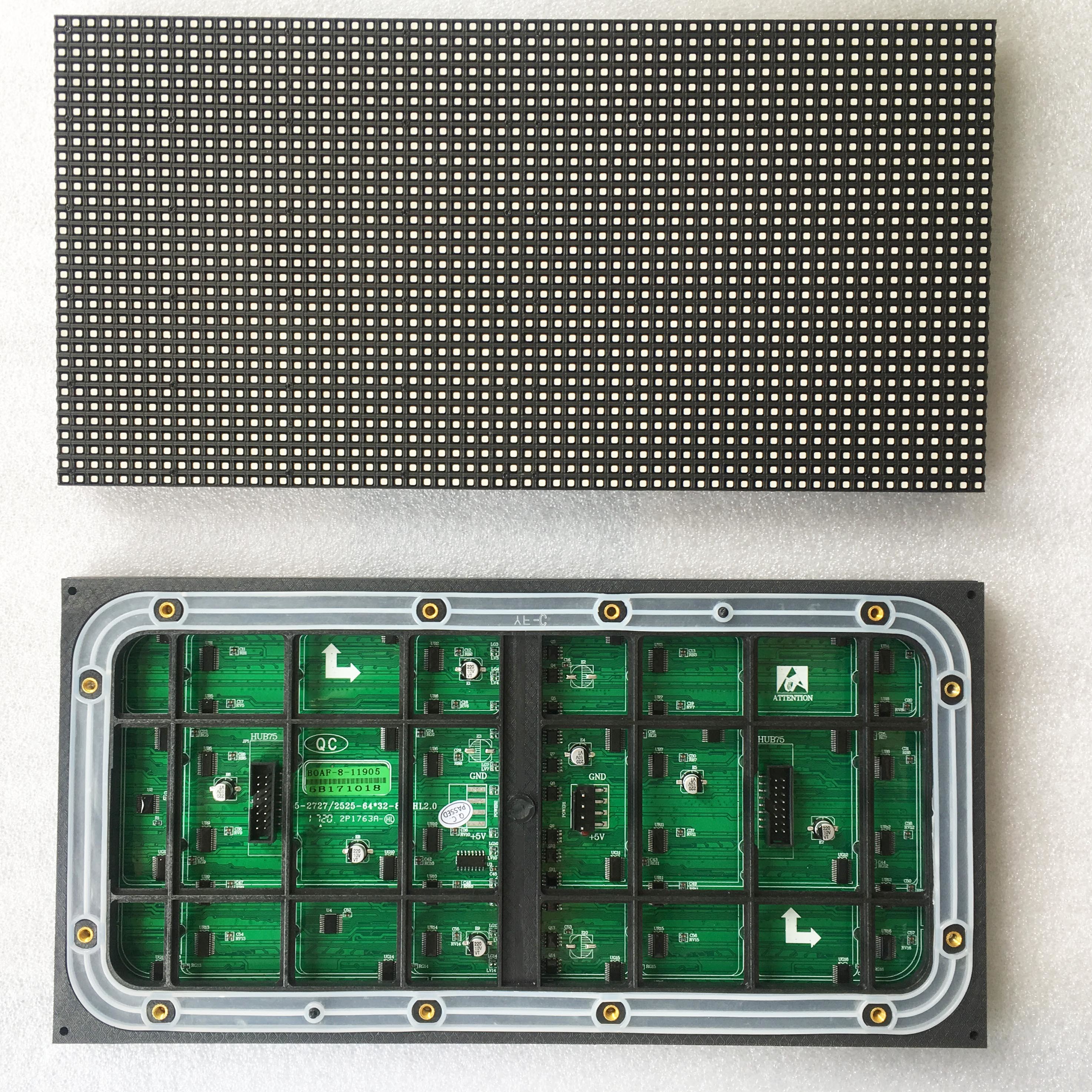 Exterior P5 LED Module Panel 16x32cm Smd2727 Hub75 40,000 Dots/M2 Pixel Density