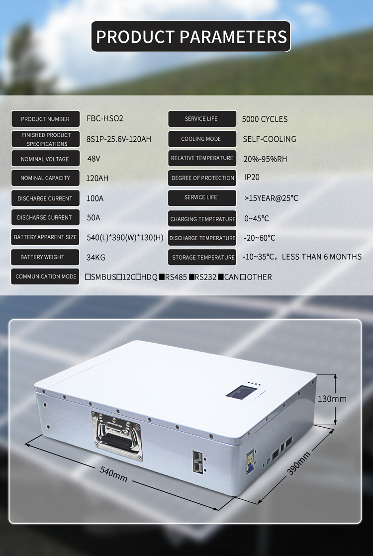 5kwh 120ah 48v Lithium Ion Battery Home Solar Cell With LCD Display