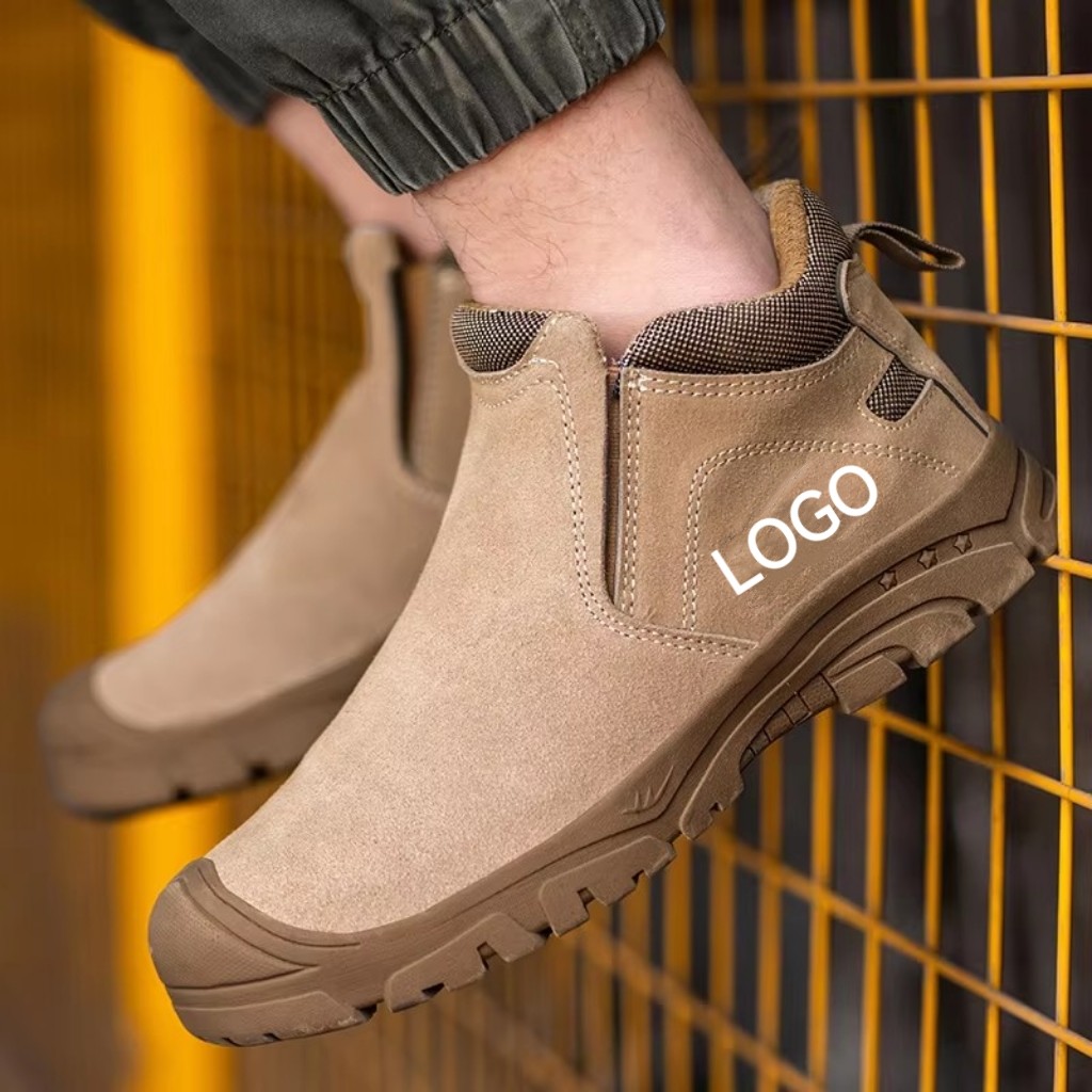 Rubber Insulated 6kv Suede Men's Safety Boots With Kevlarr Anti-stab Midsole Work Boots