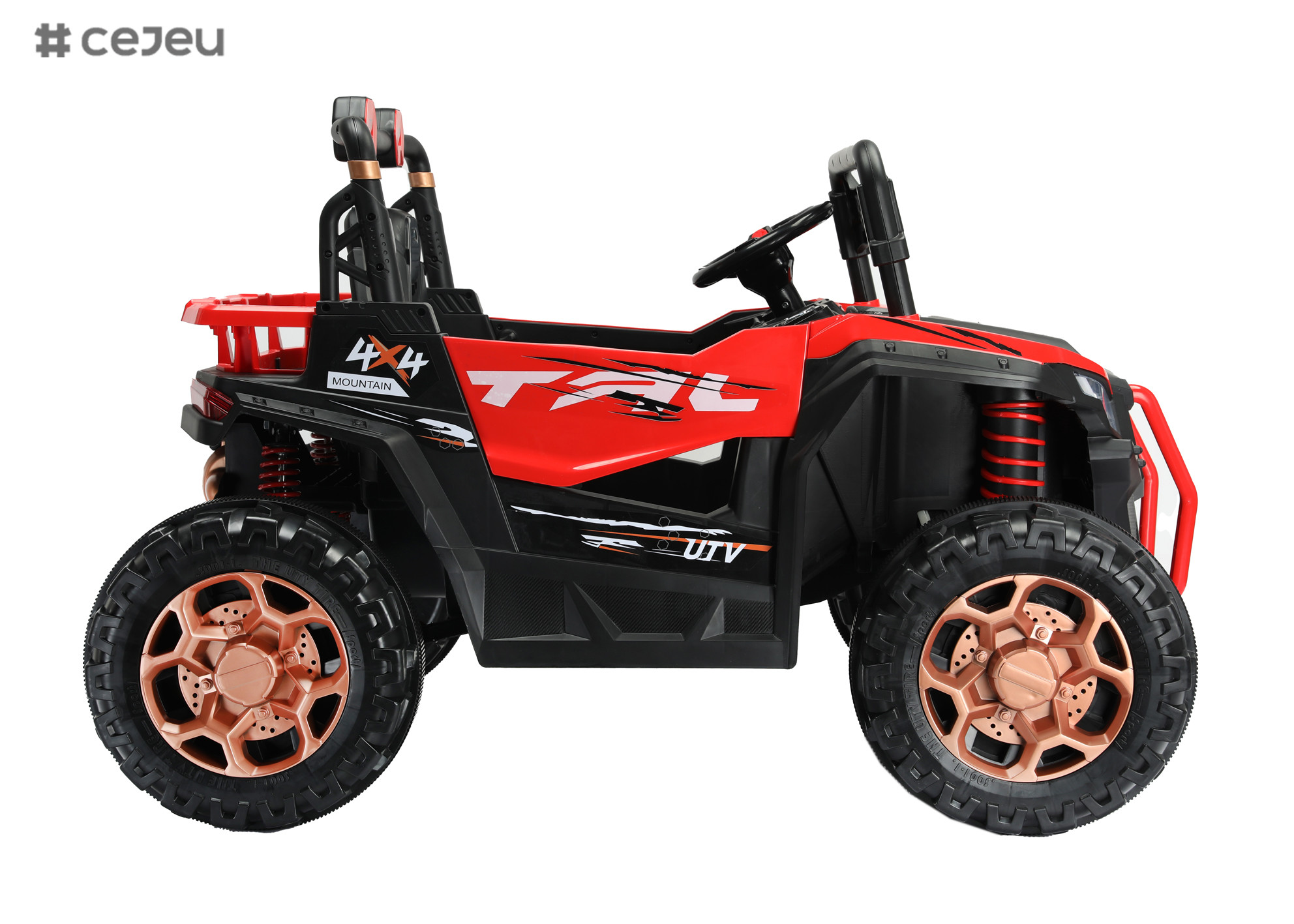 Powered Ride-On UTV with Ceiling,Kids Ride on Truck, Children Electric Ride on Car Parent Remote Control