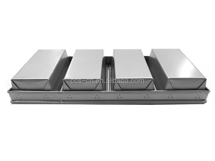 4 slotted baking loaf pan baking tray toast box bread molding bread baking Alumminum steel toast box for bakery